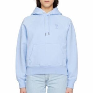 Ami Paris Blue Ami De Coeur Hoodie